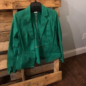 Green jacket by cabi - S